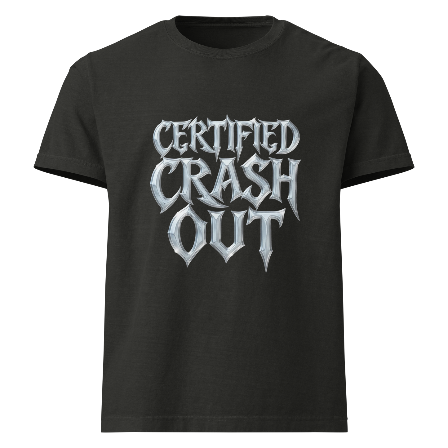 Certified Crashout: Premium Gray Tee